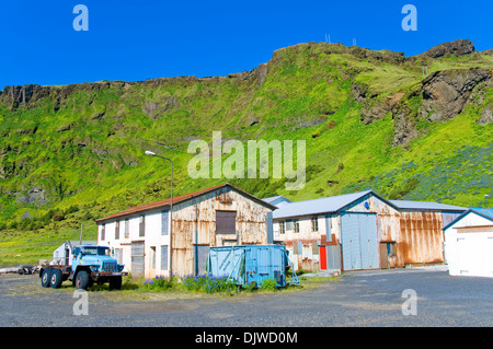 Maisons, Vik, Islande Banque D'Images