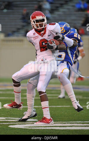 Le 23 octobre 2010 - San Jose, Californie, États-Unis - Fresno State Bulldogs wide receiver JALEN SAUNDERS (# 6) avec une réception pendant le match de samedi à Spartan Stadium. Fresno State a battu San Jose State 33-18. (Crédit Image : © Scott Beley/global/ZUMApress.com) Southcreek Banque D'Images