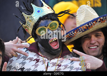 31 octobre 2010 - East Rutherford, New Jersey, United States of America - Jets fans en costume Halloween au New Meadowlands Stadium à East Rutherford dans le New Jersey (crédit Image : © Brooks von Arx/global/ZUMApress.com) Southcreek Banque D'Images