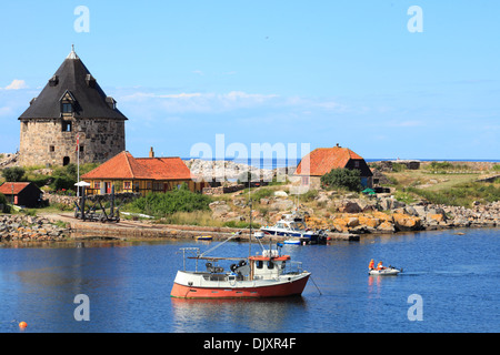 Fort Christiansoe Bornholm Island dans la région de la mer Baltique Danemark Scandinavie Europe Banque D'Images