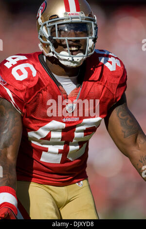 14 novembre 2010 - San Francisco, Californie, États-Unis - San Francisco 49ers tight end DELANIE WALKER # 46. (Crédit Image : © William Mancebo/ZUMApress.com) Banque D'Images