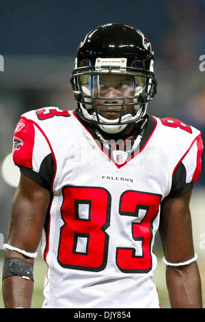 Le 21 novembre, 2010 - Saint Louis, Missouri, United States of America - Atlanta Falcons wide receiver Harry Douglas (83) avant un match entre les Saint Louis Rams et les Falcons d'Atlanta à l'Edward Jones Dome à Saint Louis, Missouri. Les Falcons défait les béliers 34 - 17. (Crédit Image : © Scott Kane/ZUMAPRESS.com) Southcreek/mondial Banque D'Images