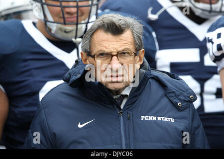 Le 27 novembre 2010 - University Park, Pennsylvania, United States of America - au cours de l'Université Penn State Nittany Lions et les Michigan State Spartans match au stade Beaver à University Park, Pennsylvania. (Crédit Image : © Alex Cena/ZUMAPRESS.com) Southcreek/mondial Banque D'Images