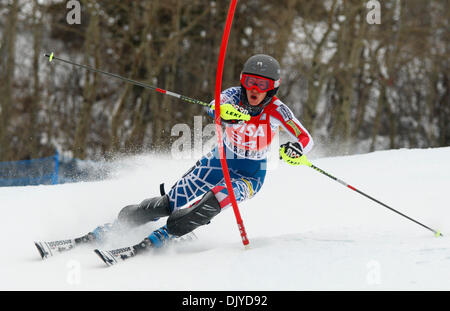 28 novembre 2010 - Aspen, Colorado, UNITED STATES - RESI STEIGLER des USA au cours de la première exécution de la AUDI FIS Coupe du Monde de Ski alpin Slalom femmes compétition de ski à Aspen Mountain Resort à Aspen, Colorado, USA 28 novembre. (Crédit Image : © ZUMA/ZUMAPRESS.com) Ralph Lauer Banque D'Images