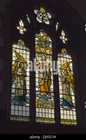 La fenêtre de l'Est. Église de Saint Paul, Grange-over-Sands, Cumbria, Angleterre, Royaume-Uni, Europe. Banque D'Images