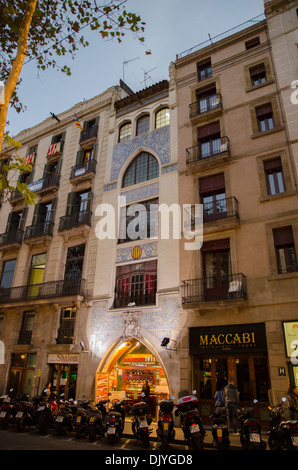 Bars & Restaurants, Las Ramblas, Barcelone Banque D'Images