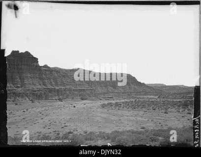 Bad Lands sur Noir's Fork, Uinta County, Wyoming 516917 Banque D'Images