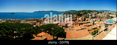 L'autre ligne de Cannes (France), panorama Banque D'Images