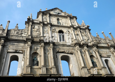 Ruines de l'église Saint Paul à Macao, Chine Banque D'Images