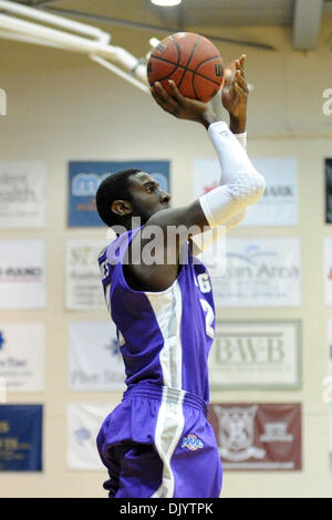 11 décembre 2010 - Saint Bonaventure, New York, États-Unis d'Amérique - Niagara Purple Eagles avant Skylar Jones (22), prend la photo de l'aile dans la première moitié contre Saint Bonaventure. Saint Bonaventure Niagara mène 30-26 à la moitié à la Bob Lanier Cour à l'Reilly Centre à saint Bonaventure, New York. (Crédit Image : © Michael Johnson/ZUMAPRESS.com) Southcreek/mondial Banque D'Images