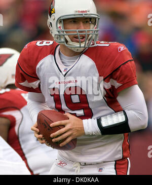 Le 2 janvier, 2011 - San Francisco, Californie, États-Unis - Arizona Cardinals quarterback JOHN SKELTON # 19 en action contre les San Francisco 49ers. (Crédit Image : © William Mancebo/ZUMAPRESS.com) Banque D'Images
