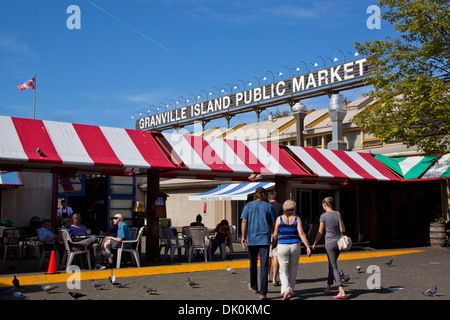 Marché public de Granville Island - Vancouver, Canada Banque D'Images