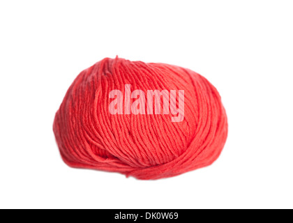 Pelote de laine rouge Banque D'Images