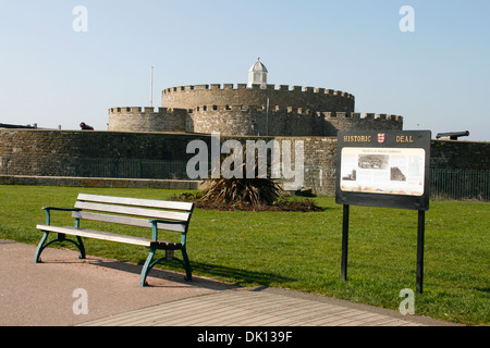 Château de Deal Kent Banque D'Images