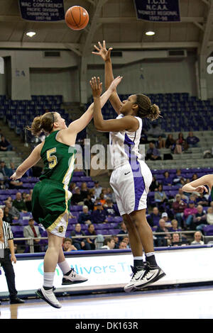 15 janvier 2011 - Fort Worth, Texas, US - TCU Horned Frogs Avant Starr Crawford (11) en action contre le Colorado State Rams. TCU bat Colorado State 66-40 à Daniel-Meyer Coliseum. (Crédit Image : © Andrew Dieb/global/ZUMAPRESS.com) Southcreek Banque D'Images