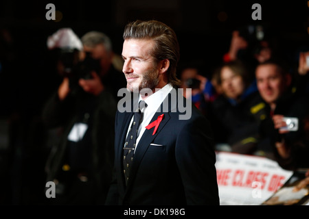 L'ancien joueur de Manchester United et l'Angleterre le capitaine David Beckham arrive pour la première mondiale du documentaire 'La classe o Banque D'Images