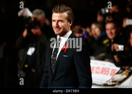 L'ancien joueur de Manchester United et l'Angleterre le capitaine David Beckham arrive pour la première mondiale du documentaire 'La classe o Banque D'Images