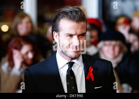 L'ancien joueur de Manchester United et l'Angleterre le capitaine David Beckham arrive pour la première mondiale du documentaire 'La classe o Banque D'Images