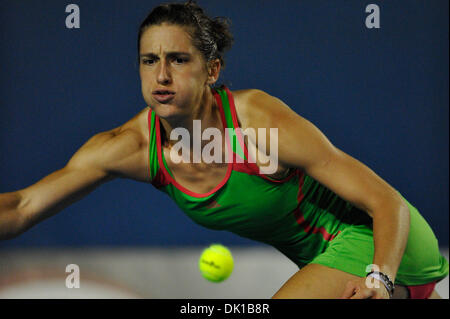 19 janvier 2011 - Melbourne, Victoria, Australie - Andrea Petkovic (GER) en action au cours de son deuxième tour contre Anne Keothavong (GBR) sur la troisième journée de l'Open d'Australie 2011 à Melbourne, Australie. (Crédit Image : © basse Sydney/global/ZUMAPRESS.com) Southcreek Banque D'Images