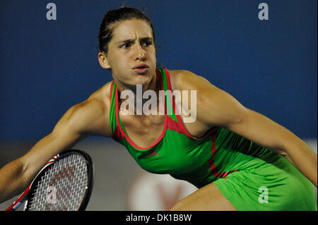 19 janvier 2011 - Melbourne, Victoria, Australie - Andrea Petkovic (GER) en action au cours de son deuxième tour contre Anne Keothavong (GBR) sur la troisième journée de l'Open d'Australie 2011 à Melbourne, Australie. (Crédit Image : © basse Sydney/global/ZUMAPRESS.com) Southcreek Banque D'Images