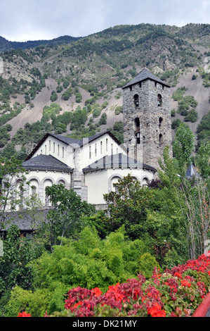 L'église de Saint-estève en Andorre Banque D'Images