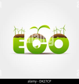 Concept ECO Illustration de Vecteur