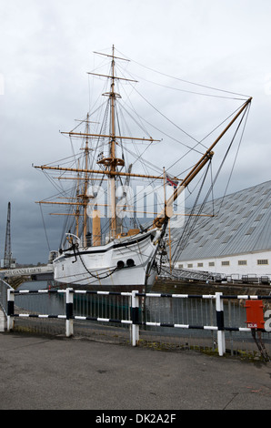 HMS Gannet au Chatham Historic Dockyard, Kent, UK Banque D'Images