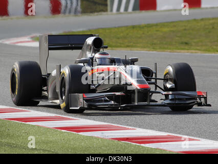 20 février 2011 - Montmelo, Barcelone, Espagne - Giorgio Mondini de Hispania Racing Team à la Formule Un test de pré-saison Montmelo, Barcelone, Espagne (Image Crédit : © Howard Sayer/ZUMAPRESS.com) Banque D'Images