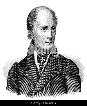 Portrait de l'Archiduc Jean d'Autriche, 1782 - 1859, un maréchal autrichien et allemand, régent impériale des Habsbourg, Banque D'Images