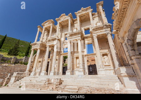 Bibliothèque de Celsius d'Éphèse à Kusadasi, Turquie Banque D'Images