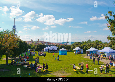 Festival de l'été parc Parukarka quartier Zizkov Prague République Tchèque Europe Banque D'Images