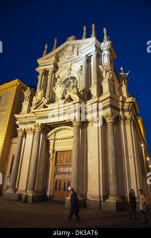 L'église de Santa Cristina de la place Piazza San Carlo Turin ville centrale Région du Piémont en Italie du nord Europe Banque D'Images