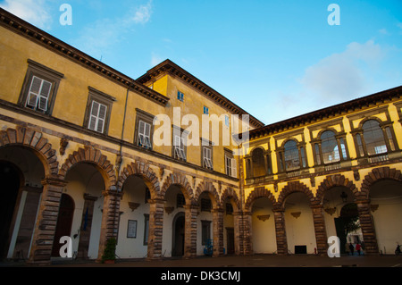 Loggia de Palais Ducal Le Palais Ducal vieille ville ville de Lucques région Toscane Italie Europe Banque D'Images