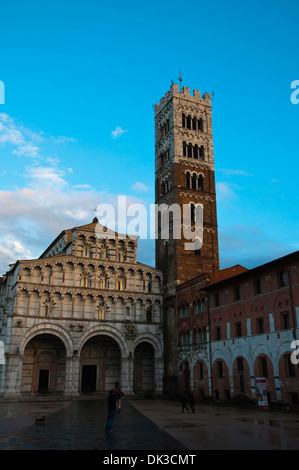 La cathédrale Duomo Cattedrale di San Martino église vieille ville ville de Lucques région Toscane Italie Europe Banque D'Images