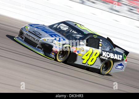 Mar 05, 2011 - Las Vegas, Nevada, États-Unis - Jimmie Johnson pendant la NASCAR 2011 week-end à la Las Vegas Motor Speedway. (Crédit Image : © Dave Smith/ZUMApress.com) Banque D'Images
