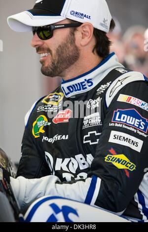 Mar 05, 2011 - Las Vegas, Nevada, États-Unis - Jimmie Johnson pendant la NASCAR 2011 week-end à la Las Vegas Motor Speedway. (Crédit Image : © Dave Smith/ZUMApress.com) Banque D'Images
