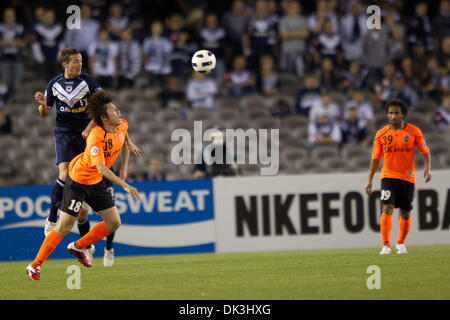 Mar 05, 2011 - Melbourne, Victoria, Australie - Jeju United défait Melbourne Victory 2-1 dans une Confédération Asiatique de Football Ligue des Champions Groupe e match de football à Etihad Stadium (stade des Docks). (Crédit Image : © Andrew Gyopar/ZUMAPRESS.com) Banque D'Images