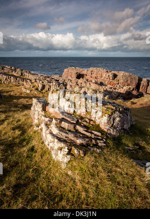 Littoral, Rubha Reidh Lighthouse, Melvaig, Wester Ross, Highlands, Scotland Banque D'Images