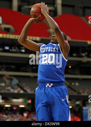 Mar. 12, 2011 - Atlanta, GA, USA - Kentucky Wildcats guard Doron Lamb (20) mettre dans deux de ses 15 points dans le Kentucky a battu Alabama 72-58 le Samedi, Mars 12, 2011, à Atlanta, GA. Photo par Mark Cornelison | Personnel. (Crédit Image : © Lexington Herald-Leader/ZUMAPRESS.com) Banque D'Images