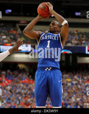 Mar. 12, 2011 - Atlanta, GA, USA - Kentucky Wildcats guard Darius Miller (1) mettre dans deux de ses 10 points dans le Kentucky a battu Alabama 72-58 le Samedi, Mars 12, 2011, à Atlanta, GA. Photo par Mark Cornelison | Personnel. (Crédit Image : © Lexington Herald-Leader/ZUMAPRESS.com) Banque D'Images