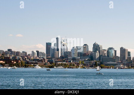 Seattle skyline de travaux Gaz Park, état de Washington, USA Banque D'Images
