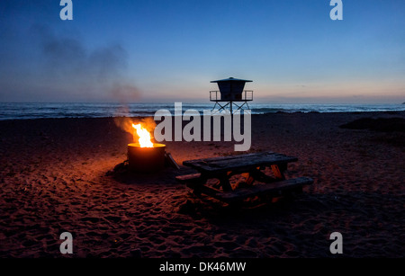 Point Mugu beach, Malibu, California, USA Banque D'Images