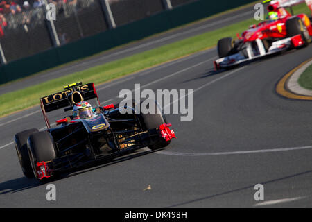 Mar 27, 2011 - Melbourne, Victoria, Australie - voitures sur la piste au cours de la Formule Un Grand Prix d'Australie. (Crédit Image : © Andrew Gyopar/ZUMAPRESS.com) Banque D'Images