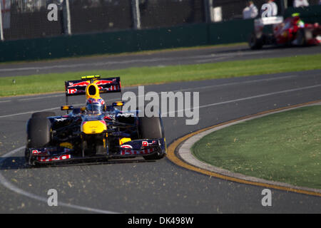 Mar 27, 2011 - Melbourne, Victoria, Australie - voitures sur la piste au cours de la Formule Un Grand Prix d'Australie. (Crédit Image : © Andrew Gyopar/ZUMAPRESS.com) Banque D'Images