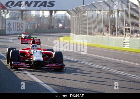 Mar 27, 2011 - Melbourne, Victoria, Australie - voitures sur la piste au cours de la Formule Un Grand Prix d'Australie. (Crédit Image : © Andrew Gyopar/ZUMAPRESS.com) Banque D'Images