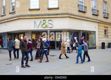 Magasin Marks & Spencer à Bath, Somerset, England, UK Banque D'Images