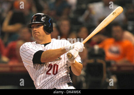 14 avril 2011 - Houston, Texas, États-Unis - Houston Astros Pitcher Bud Norris (20) batting dans la 6e manche. Les Astros de Houston battre les San Diego Padres 1-0 au Minute Maid Park de Houston, TX. (Crédit Image : © Luis Leyva/ZUMAPRESS.com) Southcreek/mondial Banque D'Images