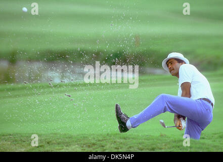 7 mai 2011 - Pedrena, Espagne - Seve Ballesteros. 54, (9 avril 1957- 7 mai 2011) aka "Severiano Ballesteros eve' Sota Ballesteros, quintuple champion majeur et le capitaine de l'équipe victorieuse de la Ryder Cup en 1997, est décédé à son domicile de Pedrena, en Espagne à la suite de complications d'une tumeur cérébrale cancéreuse. Il a acquis de l'attention dans le monde du golf en 1976, lorsqu'à l'âge de 19 ans, il a terminé Banque D'Images