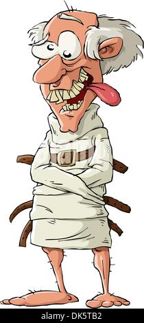 Un psychopathe dans un carcan, vector illustration Illustration de Vecteur