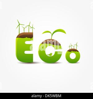 Concept ECO Illustration de Vecteur